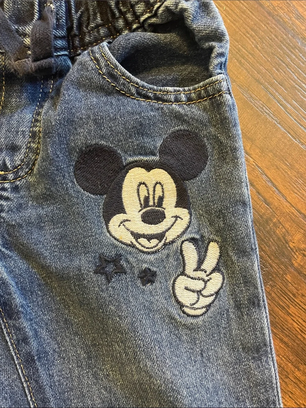 GAP Dark Blue Denim Jeans with Mickey Patch